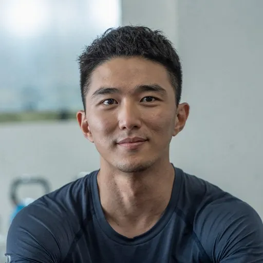 Illustrated portrait of Leo Kim